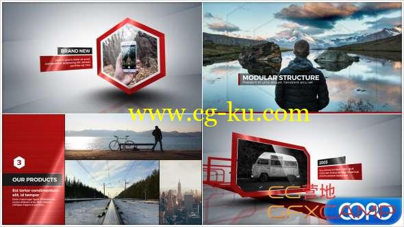 AE模板-公司商业项目介绍片头 Corporate Profile Video的图片1