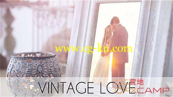 AE模板-温馨室内婚礼相册图片展示 Vintage Love的图片1