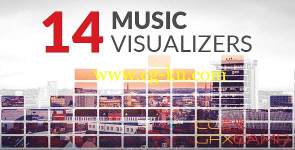 AE模板-音乐均衡器动画 14 Music Visualizers的图片1