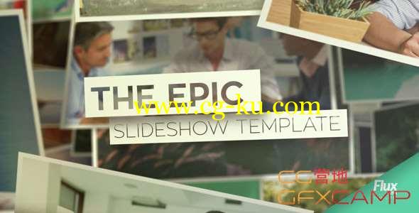 AE模板-图片相册视频开场 Epic Slideshow的图片1