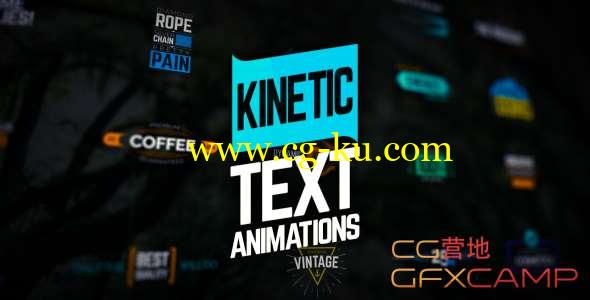 AE模板-30组文字排版标题动画 Kinetic Text Animations的图片1