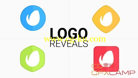 AE模板-8组简洁Logo动画 Logo Reveals的图片1
