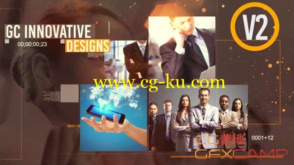 AE模板-科技感拼贴公司企业宣传片头 Inspire Corporate V2的图片1
