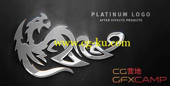 AE模板-铂金质感三维Logo展示 Platinum Logo的图片1