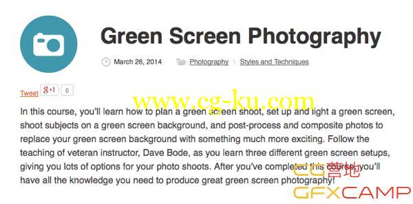 AETUTS付费会员课程 Tuts+ Premium Green Screen Photography的图片1