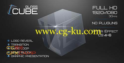 玻璃质感方块展示 VideoHive Glass Cube Project的图片1