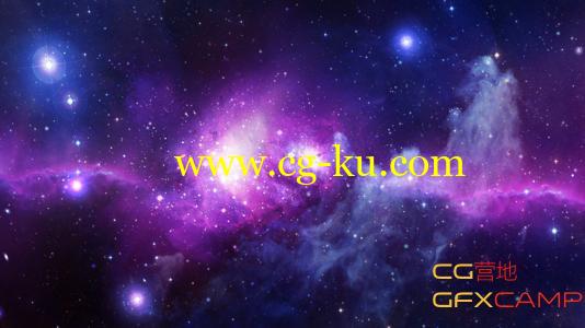 紫色太空星云视频素材 VideoHive Space Flight Cosmic Nebula的图片1