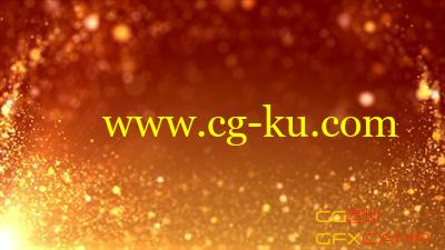 金色粒子背景视频素材 Golden Background footage Particle HD的图片1