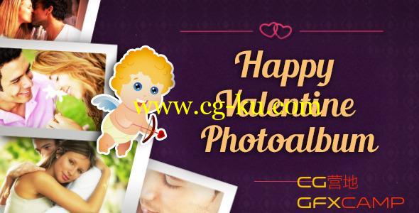 浪漫可爱卡通情人节 VideoHive Happy Valentine Photoalbum＋51首浪漫音乐的图片1