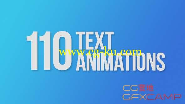 AE模板-弹性文字MG动画 110 Text Animations的图片1