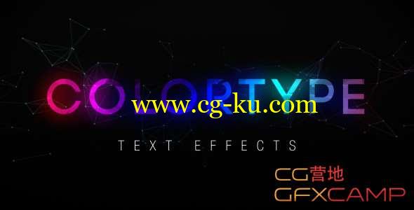 AE模板-创意彩色标题文字动画 ColorType Text Effects的图片1