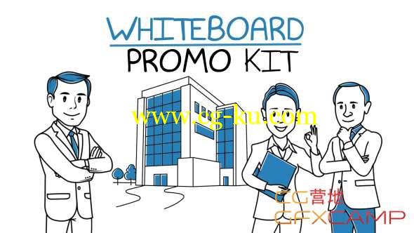 AE模板-素描手绘卡通人物公司介绍宣传片包装 Whiteboard Promo Kit的图片1