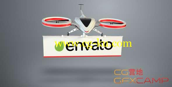 AE模板-无人机Logo三维动画 Drone Logo的图片1