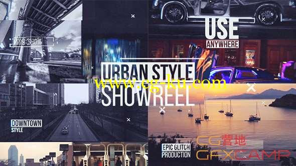 AE模板-城市视频分屏包装片头 Urban Showreel的图片1