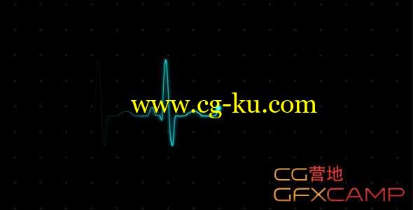 心跳心电图动画视频素材 EKG Heartbeat Monitor - Electrocardiogram的图片1