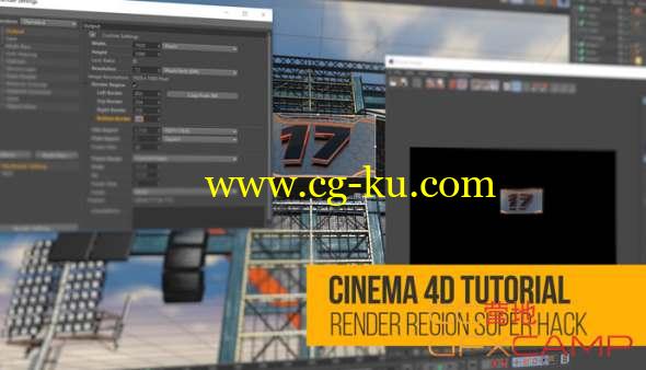 C4D区域渲染小技巧教程 Cinema 4D - Interactive Render Region Hack Tutorial的图片1