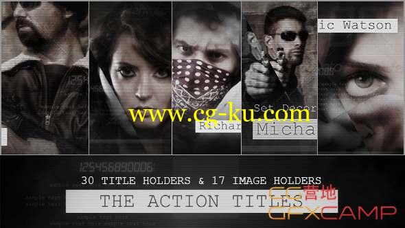 AE模板-动作片宣传视频片头开场 The Action Titles的图片1
