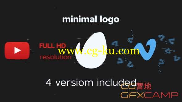 AE模板-图形碰撞Logo展示MG动画 Minimal logo的图片1