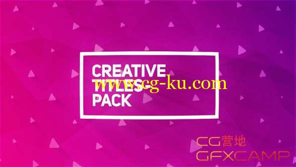 AE模板-彩色背景文字标题动画 Creative Titles Package的图片1