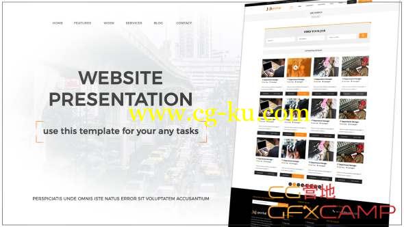 AE模板-简洁网站展示宣传片头 Minimal Website Promo的图片1