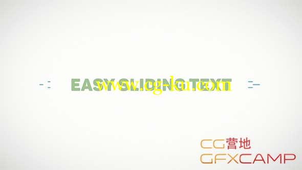 AE模板-滑动弹性文字标题动画 Easy Sliding Text的图片1