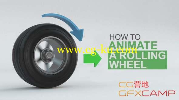C4D轮胎旋转动画教程 The Fundamentals of Animating a Rolling wheel in C4D的图片1