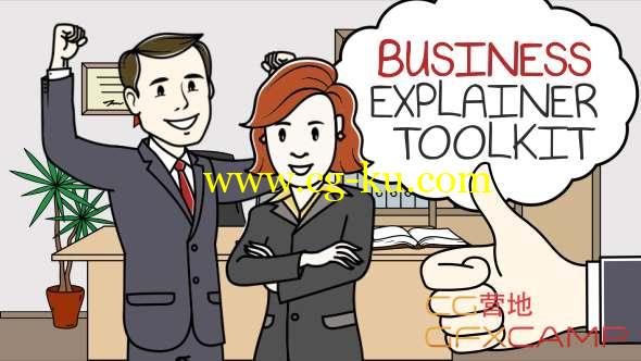 AE模板-手绘人物介绍商务场景MG动画片头 Business Explainer Toolkit的图片1