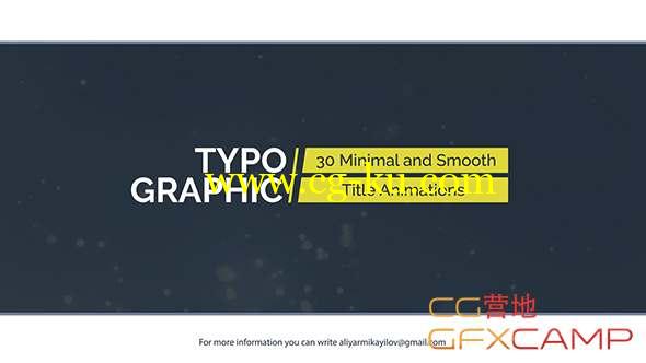 AE模板-30组文字标题动画 Typographic - 30 Title Animations的图片1
