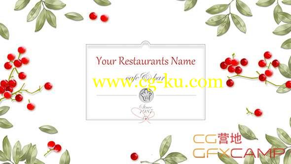 AE模板-餐厅食物图片宣传包装 The Restaurant Promotion的图片1