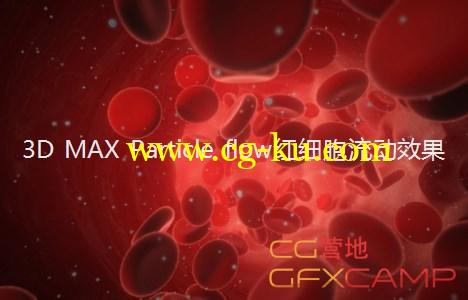 3D MAX Particle flow红细胞流动效果 CGCookie–Create Blood Vessels and Blood的图片1
