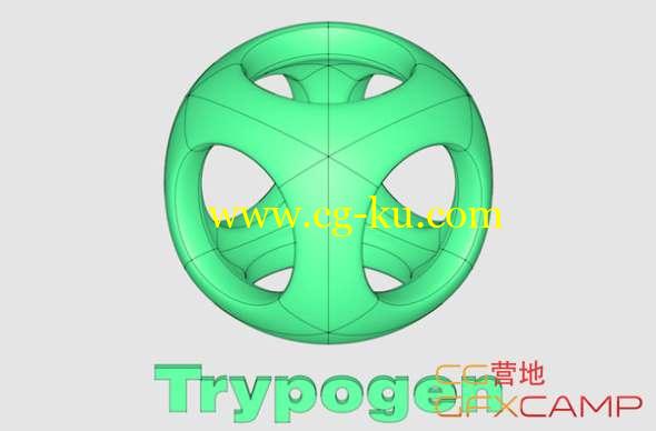 ﻿C4D多边形曲面细分插件 Trypogen 1.0 For Cinema 4D R16/R17/R18/R19 Win/Mac的图片1