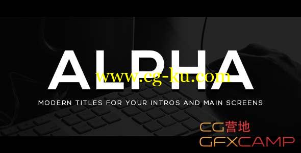 AE模板-21组文字标题动画 Alpha Titles的图片1