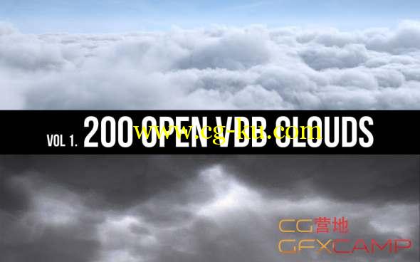 体积云模型素材 Open VDB Clouds Vol.1的图片1