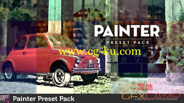 油画水彩画风格视频AE预设 Painter Preset Pack的图片1