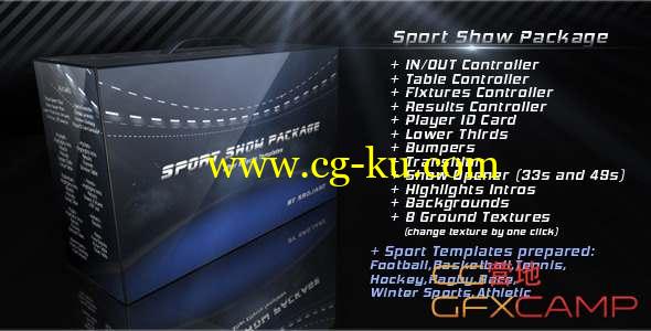 AE模板-体育电视栏目包装片头 Sport Show Package的图片1