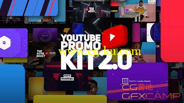 AE+Premiere模板-网络社交宣传视频宣传包装工具包 Youtube Promo Kit 2.0的图片1