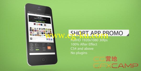 AE模板-三维手机APP展示 VideoHive Short App Promo 2的图片1