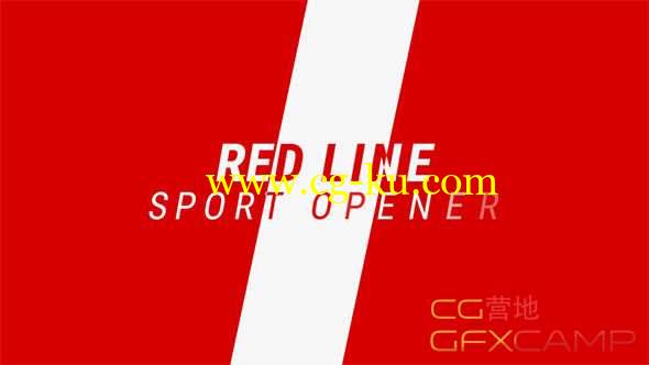 AE模板-体育视频栏目包装 Red Line Sport Promo的图片1