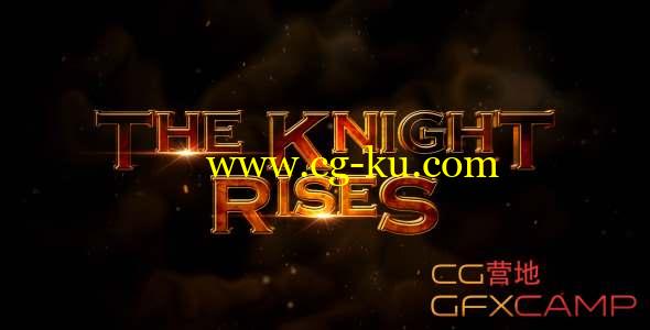 AE模板-大气片头文字图片宣传片 The Knight Rises - Cinematic Trailer的图片1