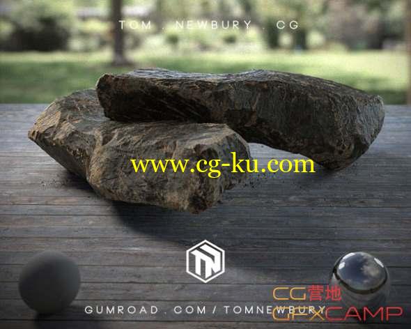Zbrush+Maya真实石头雕刻制作教程 Gumroad - Creating a Realistic Rock in CG - Tom Newbury的图片1