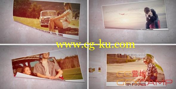 AE模板-相片翻转 VideoHive Simple & Clean Paper Slideshow的图片1