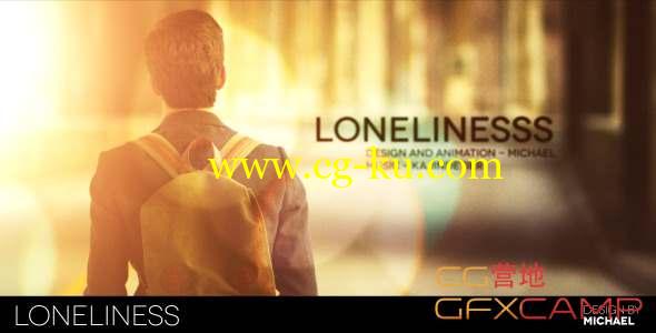 AE模板-孤独感照片回忆片头 Loneliness的图片1