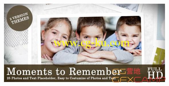 AE模板-怀旧照片墙展示 VideoHive Moments to Remember的图片1