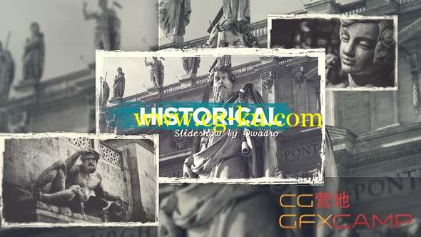 AE模板-复古历史纪录片回忆相册片头 Historical Vintage Documentary Slideshow的图片1