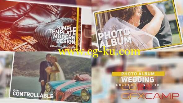 AE模板-轻松浪漫婚礼相册图片包装 Wedding Photo Album的图片1