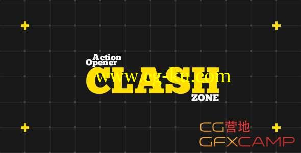 AE模板-创意文字排版视频包装片头 Clash Zone的图片1