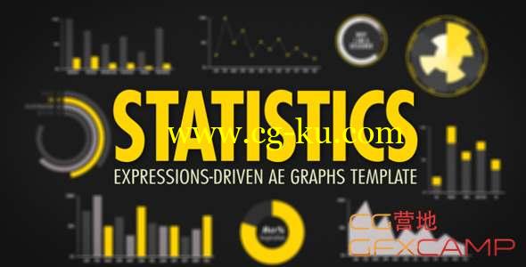 AE模板-柱状图饼状图数据信息展示动画 Statistics的图片1