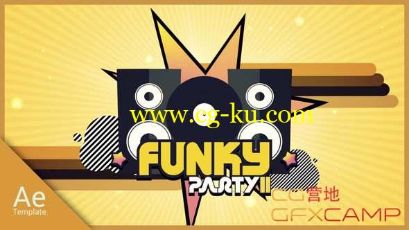 AE模板-卡通复古音乐片头 Funky Party 2的图片1
