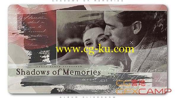 AE模板-复古回忆照片相册片头 Shadows of Memories Album Slideshow的图片1