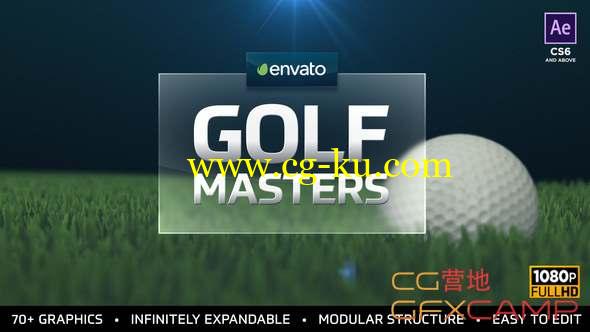 AE模板-高尔夫球体育栏目包装片头 Golf Masters Graphics Package的图片1